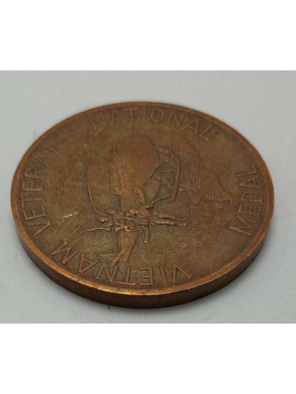 Vietnam VETERANS National Medal Brass 1.5" 1984